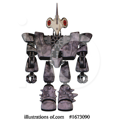 Royalty-Free (RF) Robot Clipart Illustration by Leo Blanchette - Stock Sample #1673090