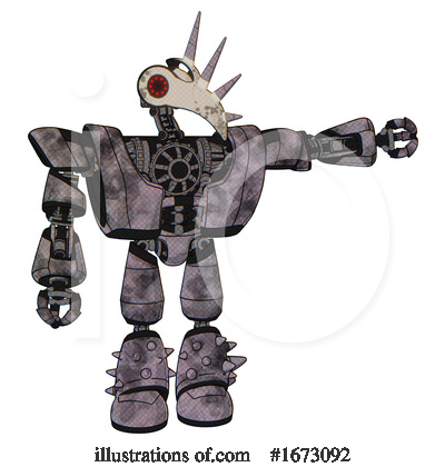 Royalty-Free (RF) Robot Clipart Illustration by Leo Blanchette - Stock Sample #1673092