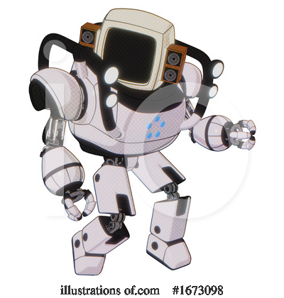 Royalty-Free (RF) Robot Clipart Illustration by Leo Blanchette - Stock Sample #1673098