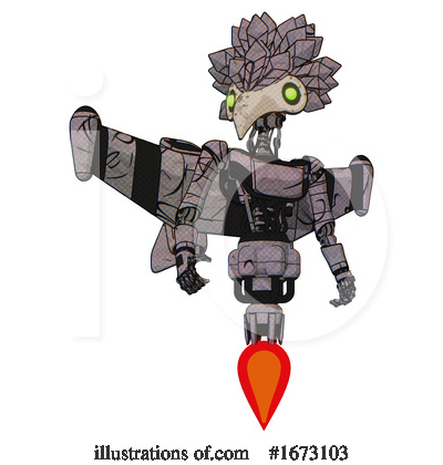 Royalty-Free (RF) Robot Clipart Illustration by Leo Blanchette - Stock Sample #1673103