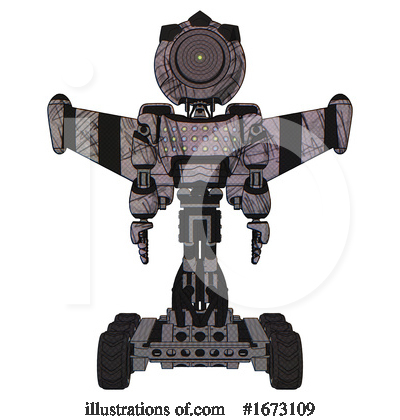 Royalty-Free (RF) Robot Clipart Illustration by Leo Blanchette - Stock Sample #1673109