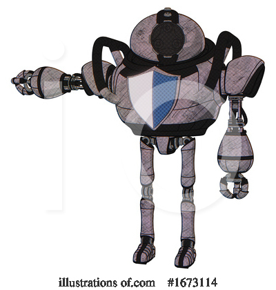 Royalty-Free (RF) Robot Clipart Illustration by Leo Blanchette - Stock Sample #1673114