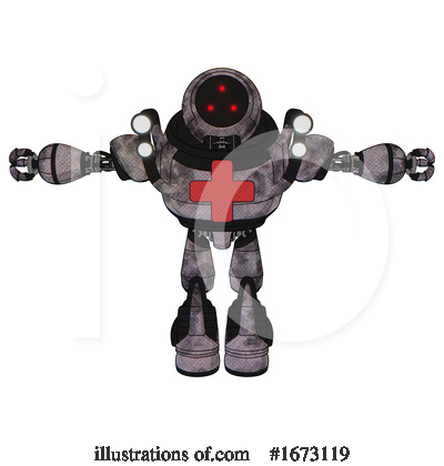 Royalty-Free (RF) Robot Clipart Illustration by Leo Blanchette - Stock Sample #1673119
