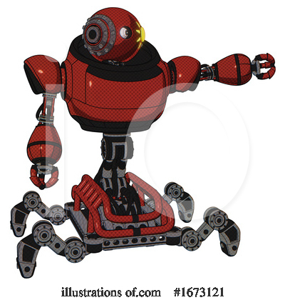 Royalty-Free (RF) Robot Clipart Illustration by Leo Blanchette - Stock Sample #1673121