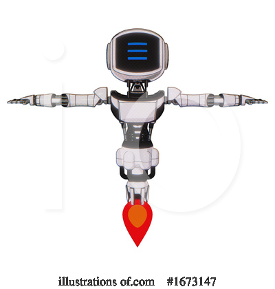 Royalty-Free (RF) Robot Clipart Illustration by Leo Blanchette - Stock Sample #1673147