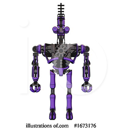 Royalty-Free (RF) Robot Clipart Illustration by Leo Blanchette - Stock Sample #1673176