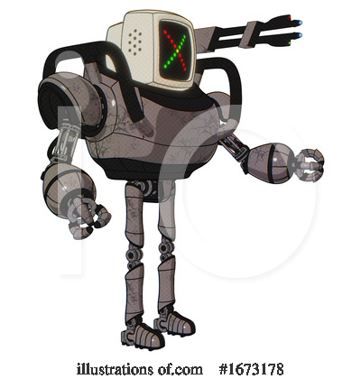 Royalty-Free (RF) Robot Clipart Illustration by Leo Blanchette - Stock Sample #1673178