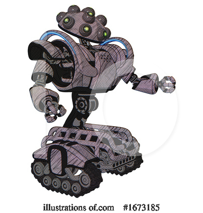 Royalty-Free (RF) Robot Clipart Illustration by Leo Blanchette - Stock Sample #1673185