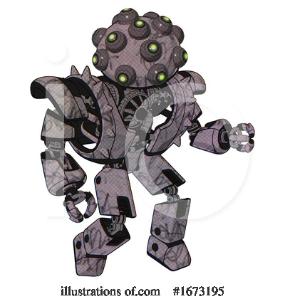 Royalty-Free (RF) Robot Clipart Illustration by Leo Blanchette - Stock Sample #1673195