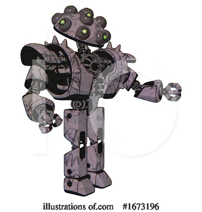 Royalty-Free (RF) Robot Clipart Illustration by Leo Blanchette - Stock Sample #1673196