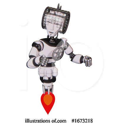 Royalty-Free (RF) Robot Clipart Illustration by Leo Blanchette - Stock Sample #1673218