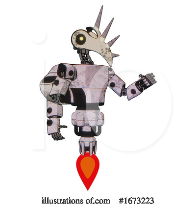 Royalty-Free (RF) Robot Clipart Illustration by Leo Blanchette - Stock Sample #1673223