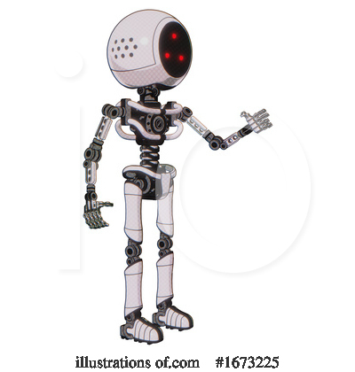 Royalty-Free (RF) Robot Clipart Illustration by Leo Blanchette - Stock Sample #1673225