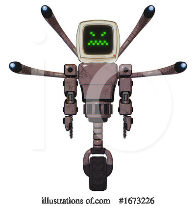 Royalty-Free (RF) Robot Clipart Illustration by Leo Blanchette - Stock Sample #1673226