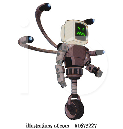 Royalty-Free (RF) Robot Clipart Illustration by Leo Blanchette - Stock Sample #1673227