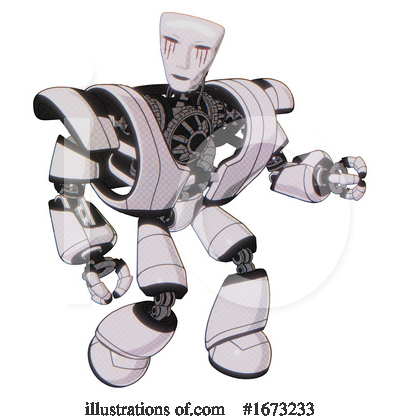 Royalty-Free (RF) Robot Clipart Illustration by Leo Blanchette - Stock Sample #1673233