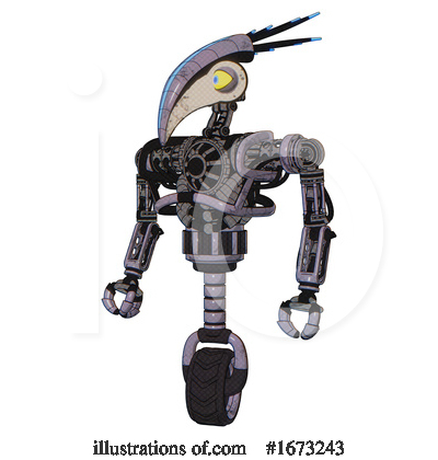 Royalty-Free (RF) Robot Clipart Illustration by Leo Blanchette - Stock Sample #1673243