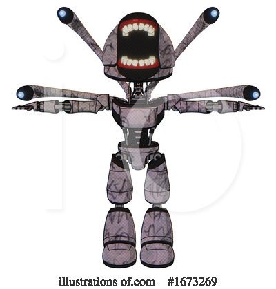 Royalty-Free (RF) Robot Clipart Illustration by Leo Blanchette - Stock Sample #1673269