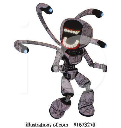 Royalty-Free (RF) Robot Clipart Illustration by Leo Blanchette - Stock Sample #1673270