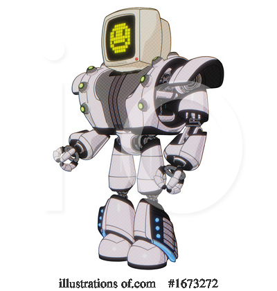 Royalty-Free (RF) Robot Clipart Illustration by Leo Blanchette - Stock Sample #1673272