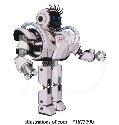 Royalty-Free (RF) Robot Clipart Illustration by Leo Blanchette - Stock Sample #1673290