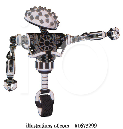 Royalty-Free (RF) Robot Clipart Illustration by Leo Blanchette - Stock Sample #1673299
