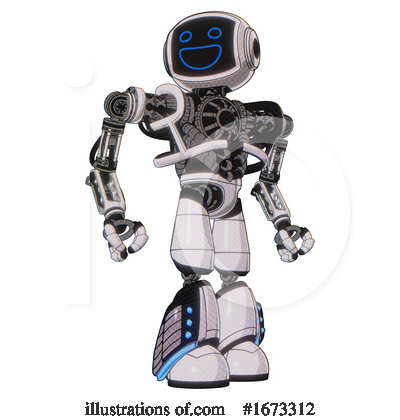 Royalty-Free (RF) Robot Clipart Illustration by Leo Blanchette - Stock Sample #1673312