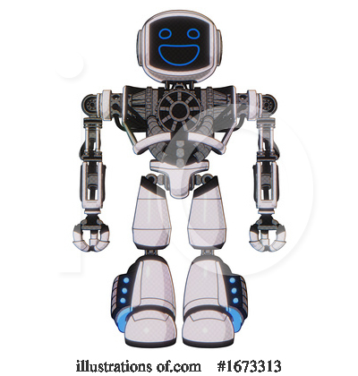 Royalty-Free (RF) Robot Clipart Illustration by Leo Blanchette - Stock Sample #1673313