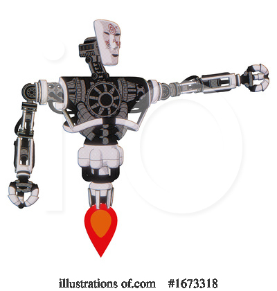 Royalty-Free (RF) Robot Clipart Illustration by Leo Blanchette - Stock Sample #1673318