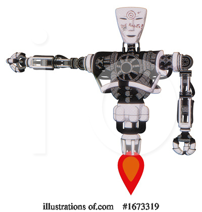 Royalty-Free (RF) Robot Clipart Illustration by Leo Blanchette - Stock Sample #1673319
