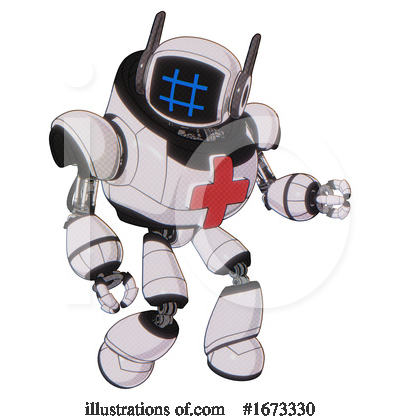 Royalty-Free (RF) Robot Clipart Illustration by Leo Blanchette - Stock Sample #1673330