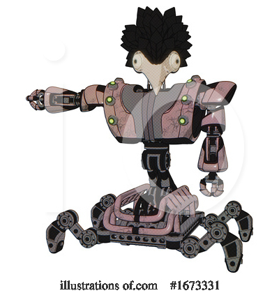 Royalty-Free (RF) Robot Clipart Illustration by Leo Blanchette - Stock Sample #1673331