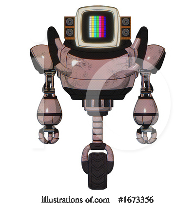 Royalty-Free (RF) Robot Clipart Illustration by Leo Blanchette - Stock Sample #1673356