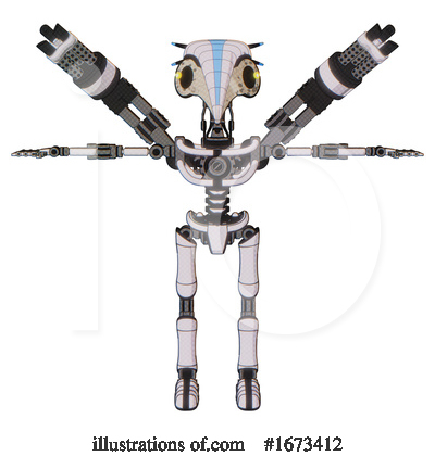 Royalty-Free (RF) Robot Clipart Illustration by Leo Blanchette - Stock Sample #1673412
