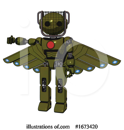 Royalty-Free (RF) Robot Clipart Illustration by Leo Blanchette - Stock Sample #1673420