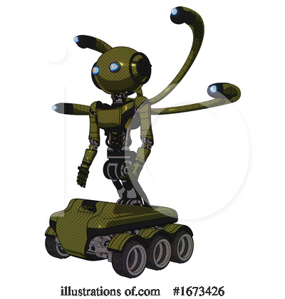 Royalty-Free (RF) Robot Clipart Illustration by Leo Blanchette - Stock Sample #1673426