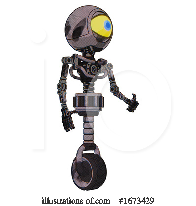 Royalty-Free (RF) Robot Clipart Illustration by Leo Blanchette - Stock Sample #1673429