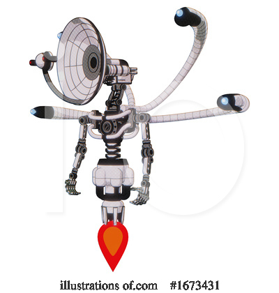 Royalty-Free (RF) Robot Clipart Illustration by Leo Blanchette - Stock Sample #1673431