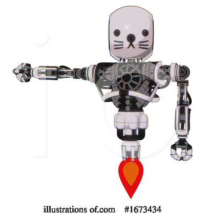 Royalty-Free (RF) Robot Clipart Illustration by Leo Blanchette - Stock Sample #1673434