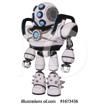Royalty-Free (RF) Robot Clipart Illustration by Leo Blanchette - Stock Sample #1673436
