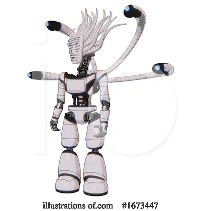 Royalty-Free (RF) Robot Clipart Illustration by Leo Blanchette - Stock Sample #1673447