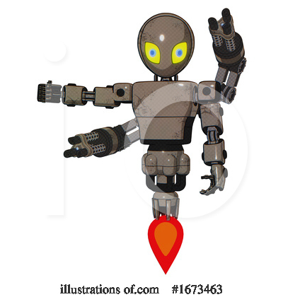Royalty-Free (RF) Robot Clipart Illustration by Leo Blanchette - Stock Sample #1673463