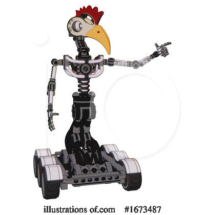Royalty-Free (RF) Robot Clipart Illustration by Leo Blanchette - Stock Sample #1673487