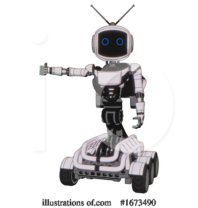 Royalty-Free (RF) Robot Clipart Illustration by Leo Blanchette - Stock Sample #1673490