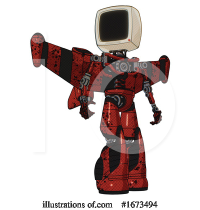 Royalty-Free (RF) Robot Clipart Illustration by Leo Blanchette - Stock Sample #1673494