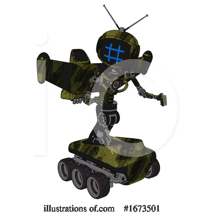 Royalty-Free (RF) Robot Clipart Illustration by Leo Blanchette - Stock Sample #1673501