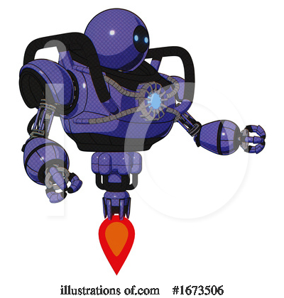 Royalty-Free (RF) Robot Clipart Illustration by Leo Blanchette - Stock Sample #1673506