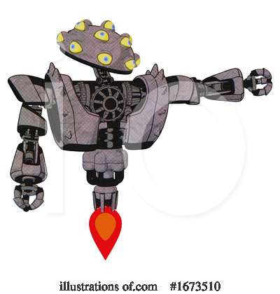 Royalty-Free (RF) Robot Clipart Illustration by Leo Blanchette - Stock Sample #1673510