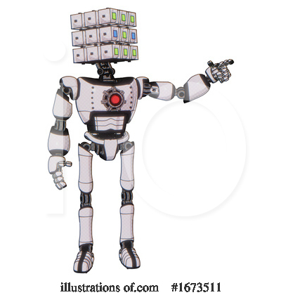 Royalty-Free (RF) Robot Clipart Illustration by Leo Blanchette - Stock Sample #1673511