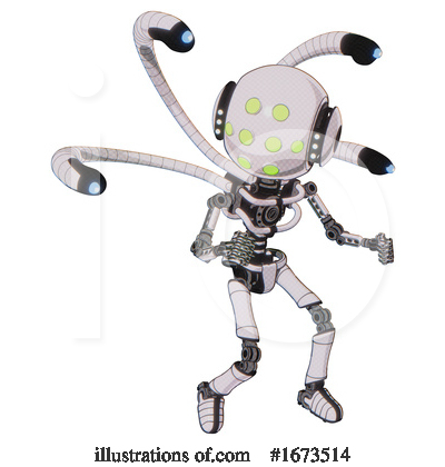 Royalty-Free (RF) Robot Clipart Illustration by Leo Blanchette - Stock Sample #1673514